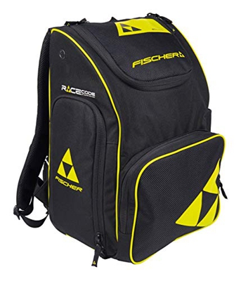 Fischer Unisex - Zaino Race 55 L, Nero/Giallo, 57 x 37 x 31 cm