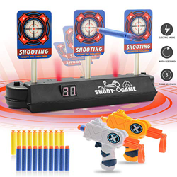 Bersaglio Elettrico per Nerf Guns, Auto-Reset Intelligent Scoring Target, Include 2 Pistole a proiettili Morbidi e 20 Proiettili Nerf Eelite, per Nerf características