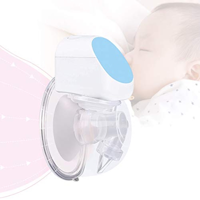 Tiralatte elettrico senza mani, silenzioso, 180 ml, per allattamento al seno (singolo, ricaricabile)