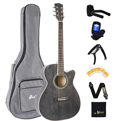 Winzz Chitarra Folk per Bambini 36 Pollici, Dimensione 3/4 Chitarra Acustica Nero Kit per Principianti en oferta