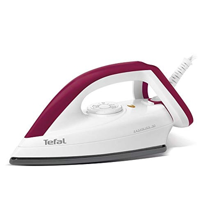 Tefal EasyGliss FS4030 ferro da stiro Ferro a secco Durilium Borgogna, Bianco 1200 W