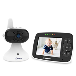 MiniBoss Baby Monitor Audio Video Babyphone con 3.5 LCD Wireless Fotocamera Digitale per Visione Notturna Monitoraggio della Temperatura en oferta