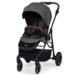 Kinderkraft Passeggino Leggero ALLROAD, Pieghevole, Due Direzioni, Filtro UPF 50+, Sospensione 4 Ruote, per Bambini, Grigio precio