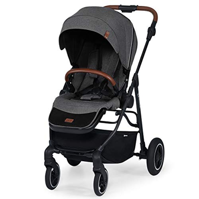 Kinderkraft Passeggino Leggero ALLROAD, Pieghevole, Due Direzioni, Filtro UPF 50+, Sospensione 4 Ruote, per Bambini, Grigio