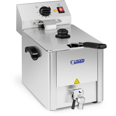 Friggitrice con rubinetto 13 litri - ROYAL CATERING