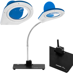Stamos Welding Lente Ingrandimento Per Saldatura Con Copertura E Led Blu - Ingrandimento 5X/10X en oferta