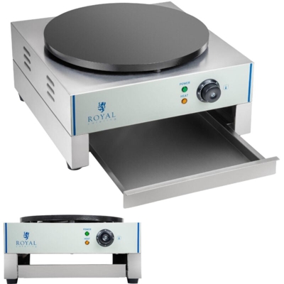 Crepiera professionale - 40 cm - 1 x 3000 Watt - 2.0 - ROYAL CATERING