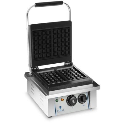 Piastra per waffel - 1 x 2.000 Watt - rettangolare - 2.0 - ROYAL CATERING