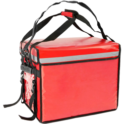 CityBAG - Borsa isotermica 44 x 39 x 34 cm rossa per la consegna di ordini alimentari da moto e bicicletta características