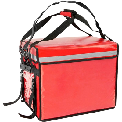 CityBAG - Borsa isotermica 44 x 39 x 34 cm rossa per la consegna di ordini alimentari da moto e bicicletta