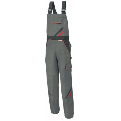 Planam - Salopette Highline, Taglia 58, Ardesia / Nero