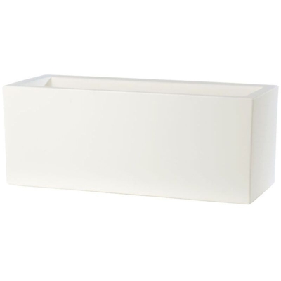 Fioriera Rettangolare Schio Cassa 60 - Bianco - Teraplast