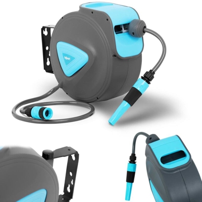 hillvert Avvolgitubo Acqua Automatico Avvolgitore Acqua (10 + 1 m, PVC, Polipropilene, Da -5 a +45 °C)