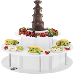 Royal Catering - Set fontana di cioccolato professionale e base luminosa- 4 livelli - 6 kg características