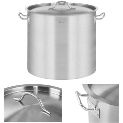 Pentola Per Induzione Pentola Acciaio Inox RCST-17E3 (17 L, Fondo 3,8 mm) - Royal Catering