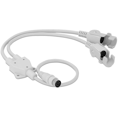 Physa - Cavo Di Distribuzione Per Pedale Del Lettino Adattatore 8 Poli 65 cm Bianco PVC