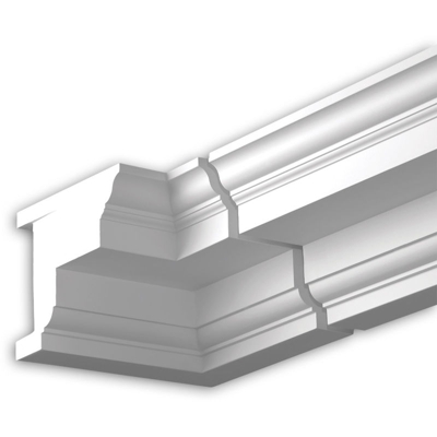 Profhome Decor - Angolo interno Profhome 432121 cornice per esterno elemento angolore elemento di facciata stile neoclassico bianco