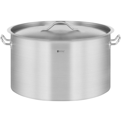 Pentola Per Induzione Pentola Acciaio Inox RCST-44E3-S (44 L, Fondo 5 mm) - Royal Catering