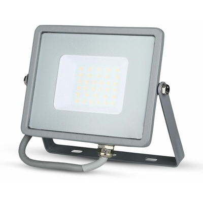 Faro LED V-TAC SMD Chip Samsung 30W Colore Grigio 3000K IP65