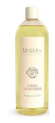 Mr&Mrs Fragrance Ricarica Diffusore Bastoncino Blanc 1L Florence Talcum Powder - MR & MRS FRAGRANCE