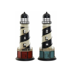 Statua Decorativa Faro Metallo (13 x 13 x 32 cm) (2 pcs) - Dekodonia precio