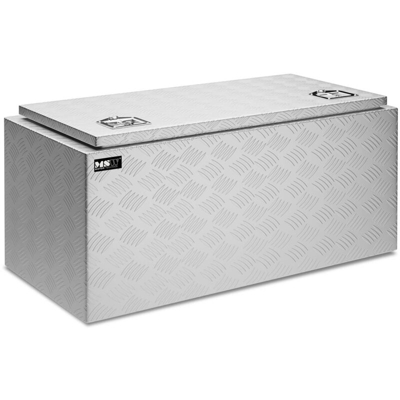 MSW - Baule Porta Attrezzi In Alluminio Cassa Portautensili Trasporto Stivaggio 119 L