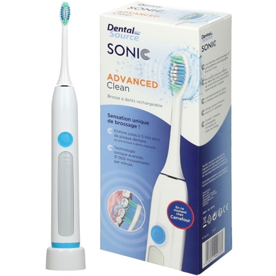 Spazzolino elettrico denti ricaricabile sonic clean impermeabile bianco + timer - ECD GERMANY