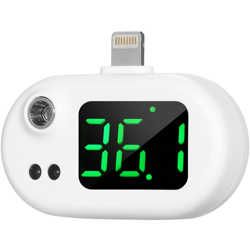 Termometro a infrarossi per telefono cellulare Termometro intelligente portatile senza contatto USB plug and play interfaccia mela bianca - ASUPERMALL características