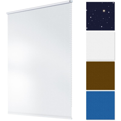 Tende Oscuramenti 85x150cm Bianco KlemmFix Senza Foratura in Poliestere e Cotone con Catena Protezione Sole con Materiale di Montaggio - Ecd Germany en oferta