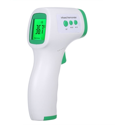 Senza contatto infrarossi termometro elettronico memorizzati 32 set di dati colore retroilluminato 15 secondi nave batteria spegnimento automatico