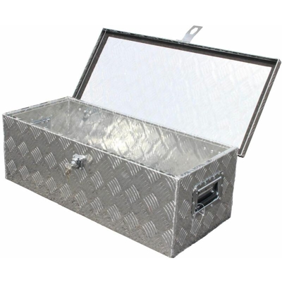 NETTB-18 Cassetta degli attrezzi ALU, Contenitore Contenitore Scatola di trasporto in alluminio per veicolo 76x33x25cm 60litres - Bc-elec