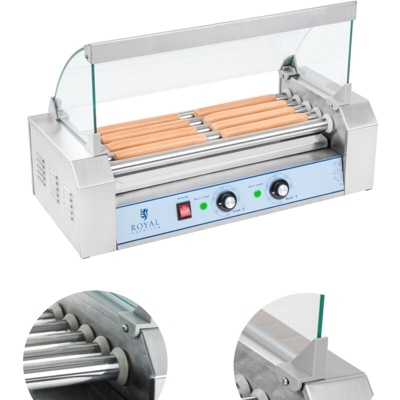 Cuoci wurstel - 5 Rulli - Acciaio inox - ROYAL CATERING