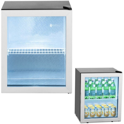 Royal Catering Vetrina Frigo per Bibite Mini Frigo Bevande 54L 0-10 °C 64W