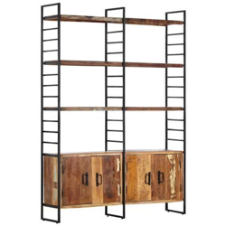 Libreria A 4 Livelli Legno Massello Di Recupero 124x30x180 Cm en oferta
