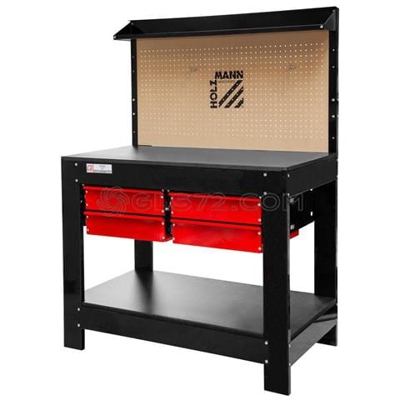Banco Da Lavoro Tavolo Officina Cassetti Parete Porta Utensili Holzmann Wt37