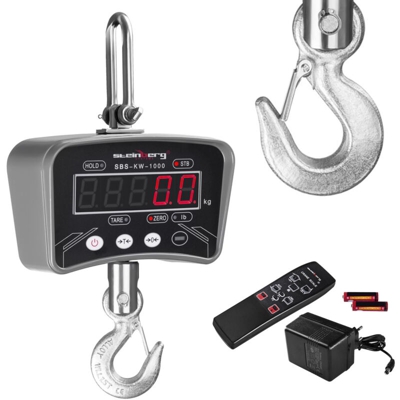 Steinberg Systems - Bilancia a gancio – 1.000 kg / 200 g – LED - Metallo