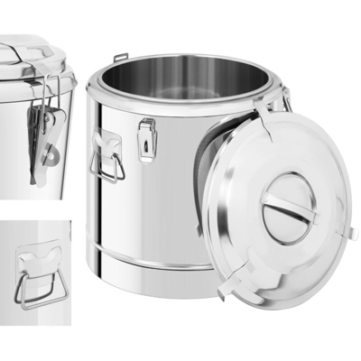 Contenitore Termico Acciaio Inox Thermos Isolante Trasporto Alimenti Bevande 35L - ROYAL CATERING