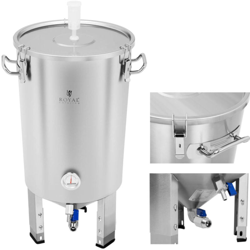 Fermentatore Tronco Conico Per Produzione Birra Acciaio Inox Bollitore 30 litri - ROYAL CATERING características