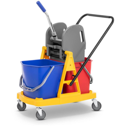 Secchio Lavapavimenti Mocio Strizzatore Pulizia Professionale 2 Secchi 40 Litri - ULSONIX precio