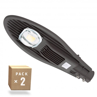 Pack 2 Lampione a LED 50W 4320Lm 50.000H | Bianco Freddo (NE-DY-STN50W-CW-PK2-AP) - GREENICE