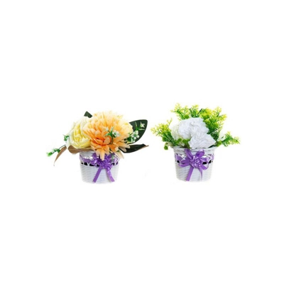 Fiore Decorativo Poliestere PVC Spumă Ferro (2 pcs) - Dekodonia