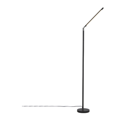 QAZQA Lampada da terra berdien fl - Moderno - Acciaio - Nero - Oblungo Non sostituibile Max. 1 x 6 Watt características