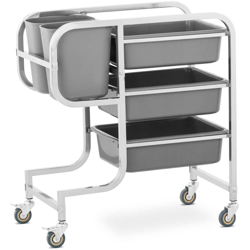 Carrello di Servizio Carrello Portavivande 3 Ripiani 100 kg - Royal Catering características