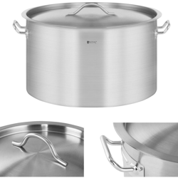 Royal Catering Pentola Per Induzione Pentola Acciaio Inox RCST-32E (32 L, Fondo 5 mm) en oferta