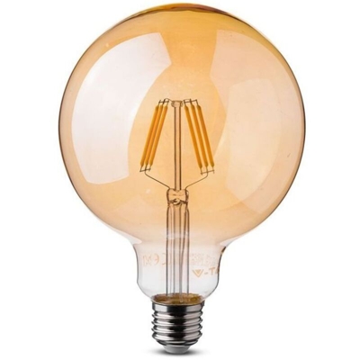 V-Tac VT-2026D Lampadina Globo LED filamento Vintage Ambra 6W Е27 G95 2200K Dimmerabile - SKU 7156