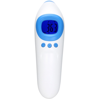 Held Senza contatto n infrarossi termometro / termometro della fronte allarme febbre LCD senza spedizioni di batterie - ASUPERMALL