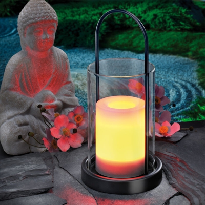 Luce decorativa solare 26 cm lampada da giardino lanterna lampada solare da esterno esotec 102211