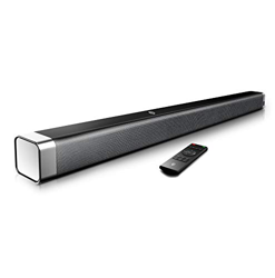 Bomaker Soundbar TV, Potenza 80W 110dB, Barra Soundbar 2.0 Canali Bluetooth 5.0, Altoparlante Hi-Fi Suono Surround 3D per Home Cinema, 4 Modalità di A en oferta