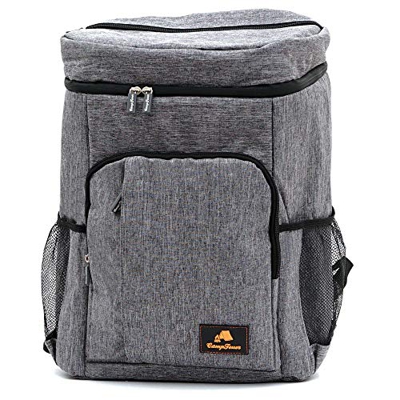 CampFeuer Zaino termico | grigio | Borsa isolante da 20 litri per BBQ, campeggio, spiaggia e attività all'aperto