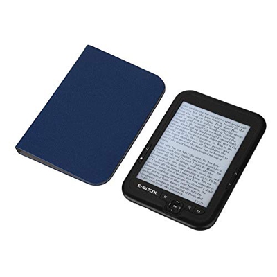 Cocosity E-Book, Display per Lettore di eBook Portatile con Copertina Blu leggibile, Aula per uffici Domestici(Black, 8G)